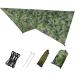 Azarxis Hammock Camping Tarp Rain Fly Waterproof Tent Footprint Shelter Canopy Sunshade Cloth Picnic Mat for Outdoor Awning Hiking Beach Backpacking - Included Guy Lines & Stakes (Camouflage) #1 Camouflage