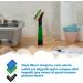 Dishmatic Green All Purpose Dishwashing Sponge Refill Heads - Antibacterial Abrasive 6 Pack | International Shipping Available - Buy Online on GoSupps.com