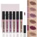 6 Color Matte Lip gloss Sets Velvet Lip Glaze Moisturizing Waterproof Nude Lipgloss Tint Long Lasting Lipgloss Liquid Lipstick Kit