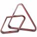 Brybelly Billiard Ball Rack Set - Diamond and Triangle Pool Racks for 8-Ball and 9-Ball Games - Mahogany Stain Wood, Official Regulation Size Pool Table Accessories