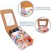 Travel Lipstick Organizer Case | Portable Makeup Bag with Mirror | Abstract Vintage Flowers & Birds - Shop Now - Buy Online on GoSupps.com