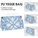 Tissue Box Cover Tissue Box Holder Overlapping White Petals Print Tissue Holder Travel Tissue Packs Facial Paper Holder Decorative Holder - Buy Online on GoSupps.com