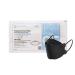 PPE SUPPLY CANADA Pack of 20 Adult (Regular) 4-Ply Individually Wrapped 3D Willow-Leaf Face Mask Disposable Face Masks Black