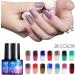 19 Colors Gel Nail Polish Set - 8ml Removable Summer Gradient | Durable DIY Nail Art & Beauty Gifts - Buy Online on GoSupps.com