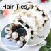 4 Pcs Women's Hair Bobbles Beads Hair Accessories Hair Ropes Strong Elastic Stretchy Pearl Crystal Hair Bun Ropes Ties Hair Ponytail Scrunchies Bands Holder Bracelet Hair Clips for Women Girls - Buy Online on GoSupps.com