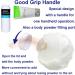Large Fluffy Body Powder Container | Baby Care Face/Body Villus Powder Puff Box | Talcum Powder Container with Hand Holder - White - Buy Online on GoSupps.com