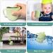 Silikong Silicone No Spill Straw Cups for Toddlers and Babies - 2 Pack (Green/Gray) | Dishwasher & Microwave Safe - Buy Online on GoSupps.com
