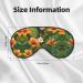 Hojas Tropicales Y Flores Print Double-Sided Eye Mask Soft and Light Blocking for Enhancing Sleep Quality - Buy Online on GoSupps.com