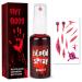 Halloween Fake Blood Spray Makeup - Washable Bloody Fake Blood for Costume Zombie Vampire and Monster Dress Up Cosplay Realistic Blood Splatter for Clothes Mouth Face Paint Men Women