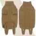 Shop Warm Winter Dog Sweater for Big Dogs - Christmas Fleece Clothing | Khaki Camel XS (Back 23cm Breast 32cm) - Buy Online on GoSupps.com