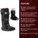 ZOYER Recovery+ 11 Zero Gravity Boot with Pump - Universal Air Cam Fracture Boot for Left/Right Foot (Large) - International Shipping Available - Buy Online on GoSupps.com