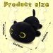 Yamepuia 20CM Cute Black Cat Plushie Toy | Soft Stuffed Animal Doll Pillow | Christmas Gift for Kids | 8In Kawaii Cat Plush - Buy Online on GoSupps.com