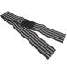 Sports Elbow Brace Compression Bandage - Elastic Support Sleeve for Injury Recovery | Ideal for Athletes - Black & Gray Stripes - Buy Online on GoSupps.com