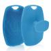 Soft Silicone Body Scrubber for men, Premium Silicone Scrubber for Nourishing Cleaning & Exfoliating Your Skin Lather Boosting Bristles with Ergonomic No-Slip Handle, Long-Lasting & Easy to Clean(1pc) Blue-1pc