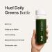 Huel Daily Greens Bundle | Single Serve Original + Bottle | Superfood Greens Powder | 91 Vitamins Minerals and Wholefood-Sourced Ingredients | 12 Servings | Lockable Lid to Avoid Spills | BPA Free - Buy Online on GoSupps.com