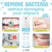 JJ CARE Aligner Cleaner Pack of 2 - 80ml Lemon-Flavored Invisalign & Retainer Cleaner for Breath Freshener - Teeth Aligner Foam - Buy Online on GoSupps.com