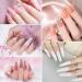Wakaniya Nail Gel Kit with Lamp - 10 Colors, 4 Glitter, Quick Poly Extension Gel - Easy DIY Manicure Tools for French Ombre Nails - Silver Teal Brown Pink Series A - Buy Online on GoSupps.com