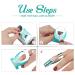 G2PLUS Nail Forms - 500 PCS Green Nail Art Tip Shape Guide Stickers for Acrylic Gel Manicure Extension - DIY & Salon Supplies - Buy Online on GoSupps.com