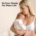 Organic Nursing Pads - 14 Washable Bamboo Breastfeeding Pads | Reusable Nipple Pads & Wash Bag | Eco-Friendly Breastfeeding Essentials (Pastel Touch M 3.9 - Buy Online on GoSupps.com