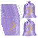 Wig Storage Wig Bags Satin Wig Bags Storage Wig Storage for Multiple Wigs Satin Bag with Drawstring Soft Wig Pouches for Wigs Bundles Hair Extension Supplies Home and Salon Use (6PCS Purple)