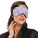 Hasikry Light Blocking Eye Mask - Adjustable, Breathable, Perfect for Travel, Yoga, and Deep Sleep - Purple Flowers Design - Buy Online on GoSupps.com