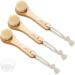 3 Pcs Manual Facial Cleansing Brush Natural Horsehair Exfoliating Face Brush Soft Face Cleaning Beauty Brush with Handle and Lid for Deep Pore Cleansing  Exfoliating  Massaging  Removing Blackhead