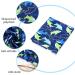Children's Waterproof Haircut Cloak Set - 2 Pack Dolphin & Rocket Patterns | Kids Hairdresser Apron & Styling Caps - Buy Online on GoSupps.com