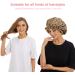 AIPAO Satin Bonnet Sleep Cap - Black Silk Bonnet for Curly Hair - Leopard Print Satin Cap for Women - Buy Online on GoSupps.com