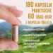 Nettle Root Capsules 30:1 Extract | 180 Vegan Capsules - 1200 mg Daily Dose | 50% Bioactive Polysaccharides | 2-Month Supply | International Shipping - Buy Online on GoSupps.com