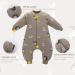Bunny Moon XS Baby Sleep Sack with Legs | 100% Cotton Wearable Blanket | Detachable Sleeves | 2-Way Zipper & Buttons | Unisex Sleeping Bag for Autumn & Winter | 3-12 Months - Buy Online on GoSupps.com