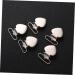 60 pcs Supplies Fashion Silver Metal T Fasteners Buckle Cloth Bed Shaped Buckles Women Clamp Silver 3.5*2.5cm - Buy Online on GoSupps.com