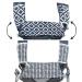 Drool & Teething Pad | Fits All Carriers | Reversible Organic Cotton 3-Piece Set - Ideal for Infant Toddler Girls & Boys  Patent Pending  3 Piece Set