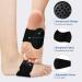 Upgraded Arch Support Brace | Adjustable Plantar Fasciitis Inserts with Honeycomb Padding | Pain Relief for High Arch & Flat Feet | Unisex (1 Pair) - Black - Buy Online on GoSupps.com