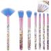 Buy 7 Pcs Crystal Glitter Makeup Brush Set - Cute Synthetic Brushes for Eyeshadow Blush Foundation & Lipstick - Perfect for All Skin Types (Blue) - International Shipping Available - Buy Online on GoSupps.com