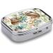 Watercolor Sloth Pill Box | 2 Compartment Metal Medicine Organizer | Portable Pill Case for Pocket & Purse - Buy Online on GoSupps.com