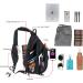 TurnWay Waterproof Sling Bag with USB Charging Port | Travel, Hiking, Cycling, Camping | Black - Buy Online on GoSupps.com