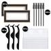 175 Piece Lash Packaging Wholesale - 30 Empty Eyelashes Boxes, 30 False Lash Trays, 15 Tweezers, 100 Mascara Wands - Black - Buy Online on GoSupps.com