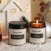 2 Pack Aromatherapy Amber Jar Candles Sandalwood Rose, Lavender Scented - Rustic Home Decor - Natural Soy - Ideal Gifts for Mom - Buy Online on GoSupps.com
