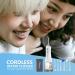 Cordless Water Flosser 300ML - Rechargeable & Portable Oral Irrigator with 5 Modes - IPX7 Waterproof Teeth Cleaner for Travel & Home - 6 Nozzle Tips Included (White) - Buy Online on GoSupps.com