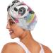 Cute Cartoon Panda Hair Towel 2 Pack - Super Absorbent Quick Dry Turbans for Women & Girls - Buy Online on GoSupps.com