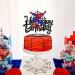 Confetti! Spider Superhero Happy Birthday Cake Topper Glitter Spider Birthday Cake Decoration Spidey Happy Birthday Cake Decor Boys Kids Spider Power Party Decorations - Buy Online on GoSupps.com