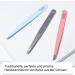 Rubis Light Blue Tweezers - Precision Pointed & Sloping Tips for Eyebrow Plucking - Professional Hair Removal Tool - Buy Online on GoSupps.com