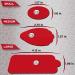 10 Reusable Electrode Pads for TENS EMS Unit - Premium Replacement Pads with Plastic Holder - Buy Online on GoSupps.com