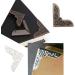 150PCS Metal Book Corner Protectors - Gold, Silver, Bronze - Scrapbook Album Menu Folder - Buy Online on GoSupps.com