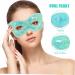 Ipetboom Contoured Eye Mask for Sleeping Eye with Eye Holes Eye for Sleeping Hot Cold Eye Mask Travel Ice Compress Eyes Cover Baffle Super Soft Crystal Cotton to Sleep Light Green 28.5x9x1.7cm - Buy Online on GoSupps.com