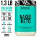 Naked Vanilla Keto Premium Fat Bomb Powder - Gluten-Free Vanilla MCT Oil Powder, Non-GMO - 1.3 LB - Buy Online on GoSupps.com