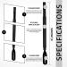 Utopia Care Stainless Steel Cuticle Pusher & Spoon Nail Cleaner - Professional Manicure Tool for Nails (Black) - Buy Online on GoSupps.com