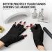 GAOY Anti UV Gloves for Gel Nail Lamp | Professional Fingerless UPF50+ UV Protection for DIY & Salon Nail Art Accessories - Buy Online on GoSupps.com