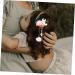 Gadpiparty 1 Pair bunny hairpin hanfu accessories rabbit hair pin furry balls barrettes chinese hanfu hair clips hair clips for toddlers lovely hair clips earphone the flowers Metal child - Buy Online on GoSupps.com