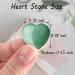 Xiannvxi 10 PC Green Aventurine Heart Crystal Set - Polished Love & Healing Gemstones for Happiness - Buy Online on GoSupps.com